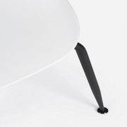 Silla moderna Antigone en blanco tiza