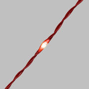 Cadena 500 MicroLED Bobina 25m cable metal rojo