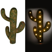 Cactus metal verde con led cm40x58,5x5