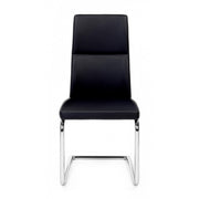 Silla de salón en ecopiel Negro THELMA 44x58x h104 cm