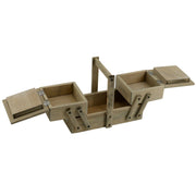 Banco de trabajo de madera Rosina 2 cajones cm27x14h19