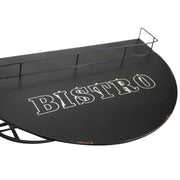 Mesita de pared de metal con estante cm70x47xh40