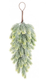 6x Decor. Lauryn Verde Innevato Goccia