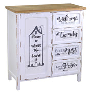 Muebles antiguos hogar breslau 1 puerta + 4 cajones cm80x38.5 x h85