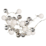 Esfera blanca cable luz 48 led blanco calido alimentacion fija cm ø4x120