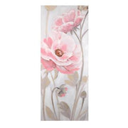 Cuadro estampado flores rosas rectangular cm55x135x3
