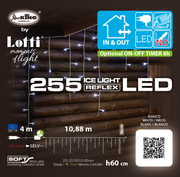 Luz de hielo WLED 255 LED 10,88 M x H60cm