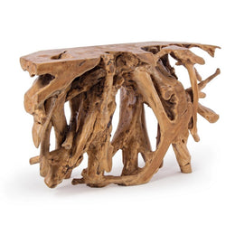 Consola en raíz de teca cm 120 x 40 x 77 h