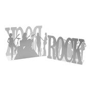 Revistero metal rock 1-2 blanco cm35x12h24