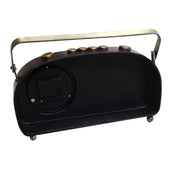 Reloj redondo de metal negro cm33x7x22,5