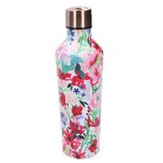 Termo acero flores rosas redondas cm7x6,5h25,5