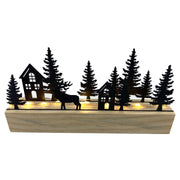 Árbol metal led negro cm20x4h11