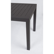 Mesa extensible para exterior en aluminio antracita 140 - 210x77x h75 cm