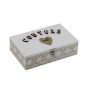 Caja de madera de colofonia natural rectangular cm24x16h7,5