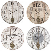 4x Reloj de pared Arizona C-Péndulo Ass4
