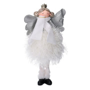 Ángel en tela blanca cm16x10h26