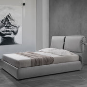 Cama doble contenedor Fiocco en tela gris