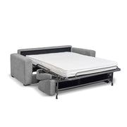 Sofá Cama Kriog 3 Plazas con Apoyabrazos Cuadrados Ceniza 202x96x90 cm