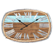 Reloj de cristal con números romanos y cuerda cm60x40x4