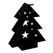 Farol de metal árbol negro cm27x7,5h32,5