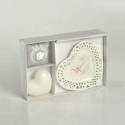 Vela platillo corazón Júpiter eléboros flores cm26x17h4,5 - 15 horas