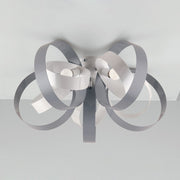 Lámpara de techo de hierro con cinco luces Blanco Gris 58x h26 cm