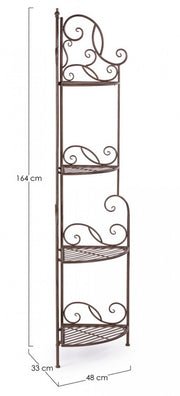Mueble esquinero Melanie 4P marrón