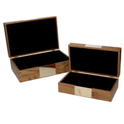 Caja madera marrón rectangular 1-2 cm31x20h10