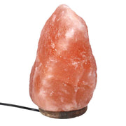 Lámpara de sal base madera 6-9kg con conexión cmø20h25