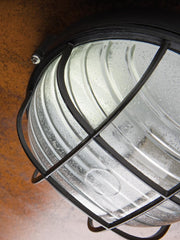 Plafón pequeño E27 línea industrial redondo blanco