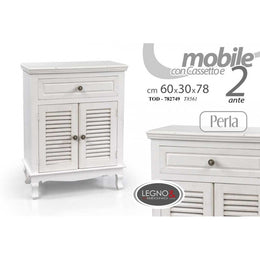 Shabby Multiuse White Mobile 60 x 30 x 77.5 H CM CM