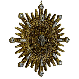 Decoración resina dorada cm16,7x2,1x17,1