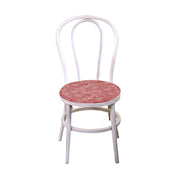 Cojín redondo tejido rosa salvaje rojo ladrillo cm40x40h4