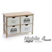 4 cajones de cajones 67 x 28 x 47 H CM