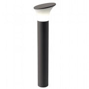 Lámpara exterior de aluminio fundido con difusor opalino - Altura máxima 160mm - IP44 - Potencia máxima 25W grafito
