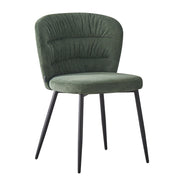 Silla tapizada verde 79x56x57.5 cm