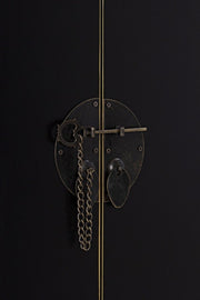 Meuble 2 portes 2 hilos beijing noir en bois