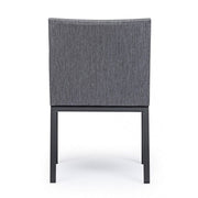 Silla de exterior con reposabrazos en tejido Antracita OWEN JX55 55x62x h82 cm