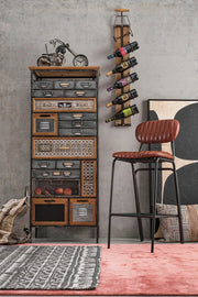 Alfombra Viscosa Estilo Étnico Rojo Coral BELIZE 140x200 cm