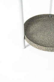 Paragüero de metal blanco y gris 50h cm