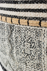 TILAK Puf de algodón estilo étnico Alaska diámetro 50x h35 cm