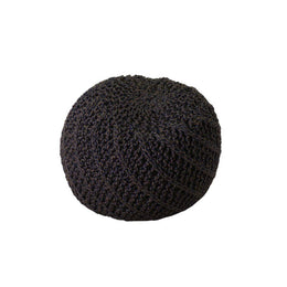 Puf en tejido redondo