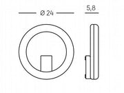 Aplique de pared led 20W 3000K grafito linea omega