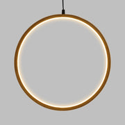Circulo Ø37cm led Madera Clara