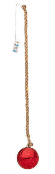 Lámpara de techo Ethan Rosso con 6 esferas de vidrio - D150 cm