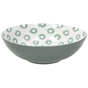 Ensaladera Dodi Porcelana Verde 22 Cm