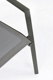 Silla para muebles de jardín de aluminio antracita Cruise
