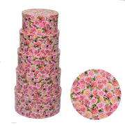 Caja cartón 1-5 rosas redondas ø40,5h17,8