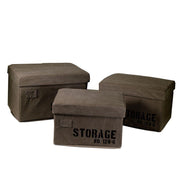 Caja de almacenaje en tejido Storage marrón