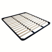 Cama doble contenedor Fiocco en tela gris